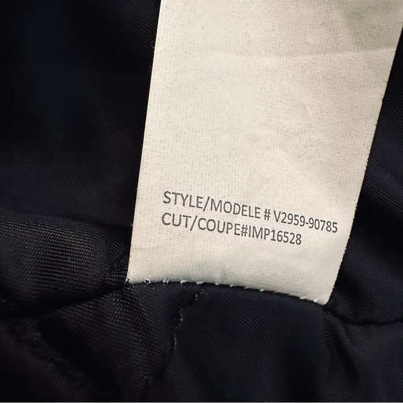 VINCE Black White Tweed Shawl Collar Asymmetric Zip Coat Ribbed Leather Size S - Picture 7 of 15